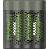 GP M451 USB batterijlader + 4x ReCyko AAA 960mAh batterijen