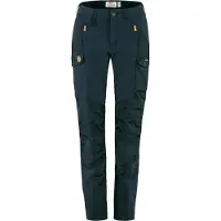 Fjällräven - Dames wandel- en bergkleding - Nikka Trousers Curved W Dark Navy voor Dames - Maat M - Marine blauw