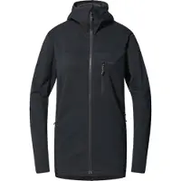 Haglöfs - Women's Rosson Mid Hood - Fleecevest XS, zwart