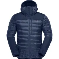 Norrøna - Wandel- en bergsportkleding - Falketind Down750 Zip Hood M Indigo Night voor Heren - Maat M - Marine blauw