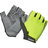 Gripgrab - Expert RC Max Korte Vinger Zomer Fietshandschoenen met Padding - Geel Hi-Vis - Unisex - Maat S