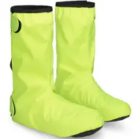 Gripgrab - DryFoot 2 Waterproof Everyday Regen Fiets Overschoenen Waterdichte Fietsoverschoenen Schoenovertrekken - Geel Hi-Vis - Maat L (42/43)