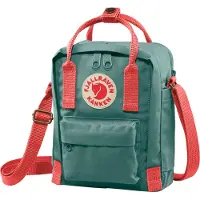 Fjall Raven Schoudertas 'Kanken Sling' crème / smaragd / rosa / rood