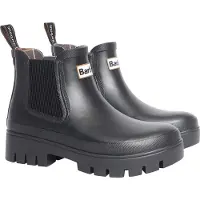 Barbour Regenlaarzen 'Halton' zwart / wit