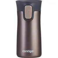 CONTIGO Pinnacle Autoseal thermosbeker - Latte Trans Matte - roestvrijstalen beker-to-go, isoleerbeker, lekvrij, koffiebeker-to-go, Travel Mug met Easy-Clean-deksel, BPA-vrij, 300 ml