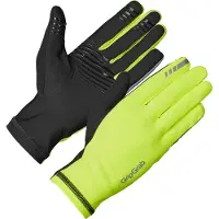 Gripgrab - Insulator 2 Hi-Vis Lente Herfst Fietshandschoenen Lange Vinger Thermo zonder Padding - Geel Hi-Vis - Unisex - Maat M
