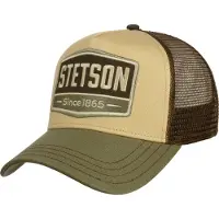 Stetson Cap - Trucker Cap Lightning - beige-groen - Maat Standard