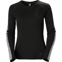 Helly Hansen Lifa Active Stripe Crew Dames Basislagen Top - Black