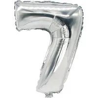 Papstar 86837, Speelgoed ballon, Polyethyleentereftalaat (PET), Zilver, Aantal, 200 mm, 350 mm