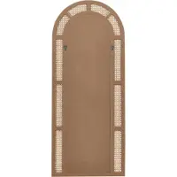 Beliani FRANEY - Wandspiegel - Naturel - Rotan