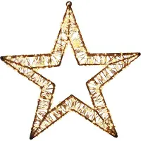 Anna's Collection Kerstster Zwart Met VerlichtingD 38 H 5 Cm