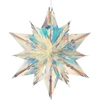 Mica Decorations Kerstster | | 60 x 55 x 25 cm (Iriserend, Kunststof)