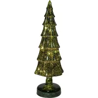 Anna's Collection Decoratieboom Daron Groen Met Verlichting D 11 H 34 Cm
