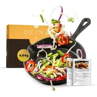 Ocina Gietijzeren pan voor BBQ en Inductie – 16 cm – Skillet – Koekenpan – Hapjespan - Pannen
