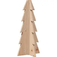 vidaXL Kerstdecoratie kerstboom 49 cm massief grenenhout