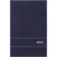 Boss Home Handdoek van katoen met wit logostiksel