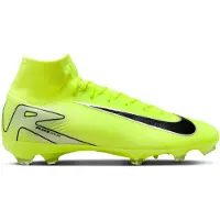 Nike Zoom Mercurial Superfly 10 Pro Gras Voetbalschoenen (FG) Neongeel Zwart Zilver