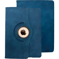 HEM Silky Dark Blue iPad Hoes – Draaibare Autowake Cover – Geschikt voor iPad Pro 10.5 (2017) & iPad Air 3 (2019) – 10.5 Inch Tablethoes