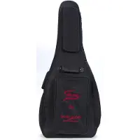 Fame Classic gitaar Gigbag Deluxe zwart/rood Logo - Tas voor klassieke gitaren