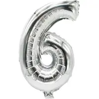 Papstar 86836, Speelgoed ballon, Polyethyleentereftalaat (PET), Zilver, Aantal, 200 mm, 350 mm