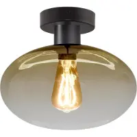 Masterlight Plafondlamp Cipolla zwart l.22,5cm