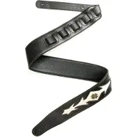 Fame Garment Leather Reptile Insignia White - Gitaarband