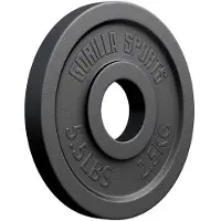 Gorilla Sports Olympische Halterschijf 2,5 kg Gietijzer Zwart 50/51 MM