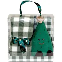 Unique living giftbox xmas tree green 90x75cm