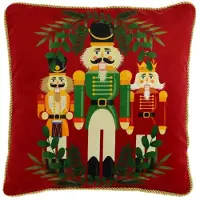 Unique living sierkussen nutcracker red 45x45cm