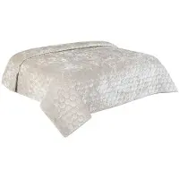 Unique living bedsprei peggy dove white 240x280cm