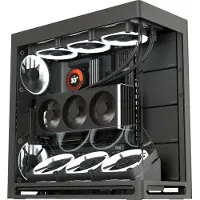 Havn HS 420 VGPU PC-Gehäuse, Midi-Tower, E-ATX, Tempered Glass, PCIe 5.0 Riser Midi-tower Behuizing, Gaming-behuizing, PC-behuizing Zwart