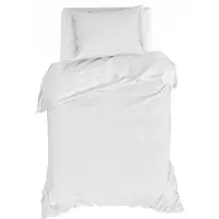 Fonq Fresh Dekbedovertrek Crispy White-140 x 200 / 220 cm | 1-Persoons