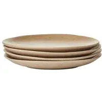 Fonq Mixed Ceramics Ontbijtborden 4st. - Ø 22 cm - Zand