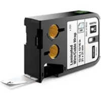 Dymo XTL 13/16i x 13/16i (21 mm x 21 mm) Laminated Wire/Cable Wrap Black on White