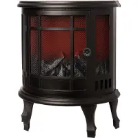 Annas collection Kerstlamp Haard Met Timer En Afstandsbediening Zwart 23,5 X 46 X 56 Cm