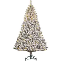 Black Box Kunstkerstboom Charlton Besneeuwd Met 360 Lampjes Warm Wit D 127 H 215 Cm