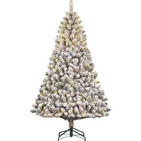 Black Box Kunstkerstboom Charlton Besneeuwd Met 280 Lampjes Warm Wit D 115 H 185 Cm