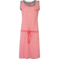 Irresistible Dames Nachthemd - Wit Gestreept - Roze - Maat XL