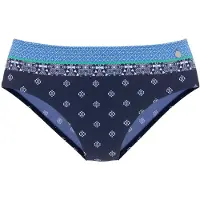LASCANA Bikinibroek blauw / navy / groen / wit