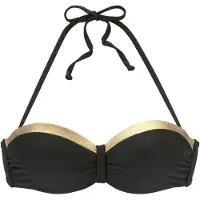 LASCANA Bikinitop 'Elodie' goud / zwart