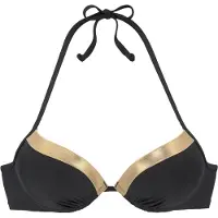 LASCANA Bikinitop goudgeel / zwart