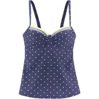 LASCANA Tankinitop blauw / pasteelgeel / wit