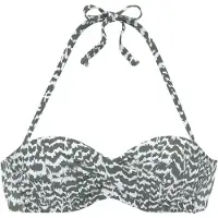 LASCANA Bikinitop olijfgroen / wit