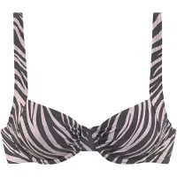 LASCANA Bikinitop zwart / wit