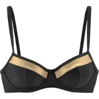LASCANA Bikinitop goud / zwart