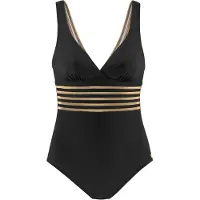 LASCANA Badpak goudgeel / zwart