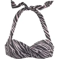 LASCANA Bikinitop taupe / zwart