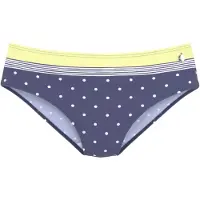 LASCANA Bikinibroek navy / geel / wit