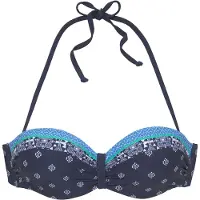 LASCANA Bikinitop blauw / navy / groen / wit