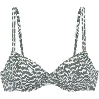 LASCANA Bikinitop olijfgroen / wit